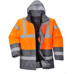 Parka bicolor Traffic, de alta visibilidad S467