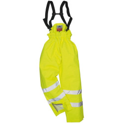 Pantalón de alta visibilidad, ignífugo y antiestático Bizflame Rain sin forro S780