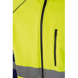 CHAQUETA SOFT SHELL BICOLOR ALTA VISIBILIDAD