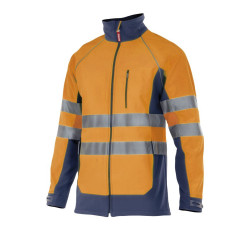 CHAQUETA SOFT SHELL BICOLOR ALTA VISIBILIDAD