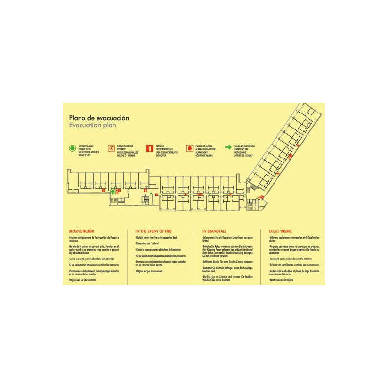 Señal "PLANO DE EVACUACIÓN"