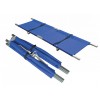 Camilla de estructura de aluminio y cuerpo de nylon azul plegable en dos sentidos 80380