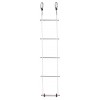 Escalera de 11m, con 37 peldaños de aluminio, unidos por dos cuerdas paralelas de poliamida 80360