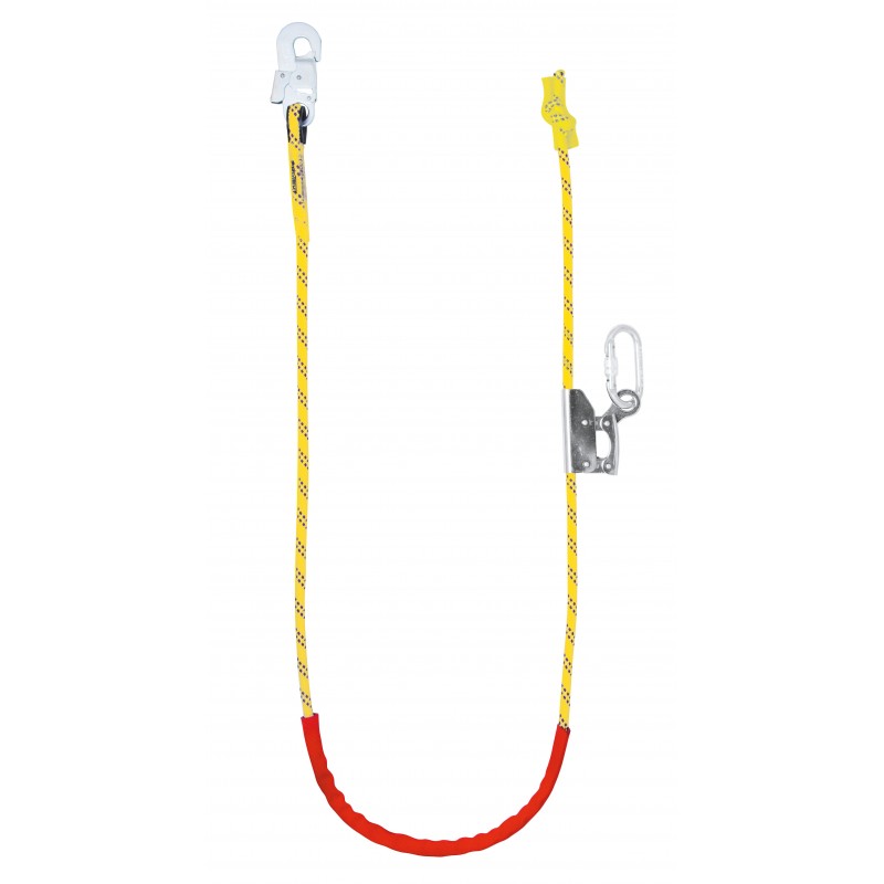 Cuerda trenzada regulable, con altochut y mosquetones 80240