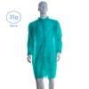 Bata Polipropileno Verde XL 35g con cierre de velcro (100 uds.)