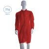 Bata Polipropileno Roja XL 35g con cierre de velcro (100 uds.)
