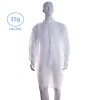 Bata Polipropileno Blanca XXXL 35g con cierre de velcro (100 uds.)