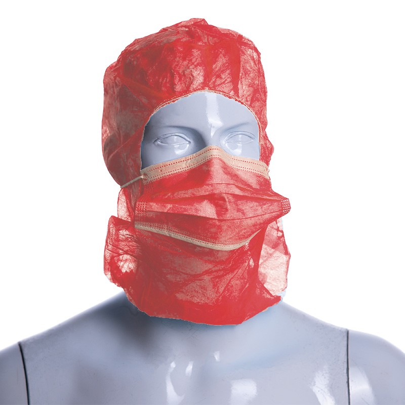 Burka Polipropileno Rojo 20g con Mascarilla (500 uds)