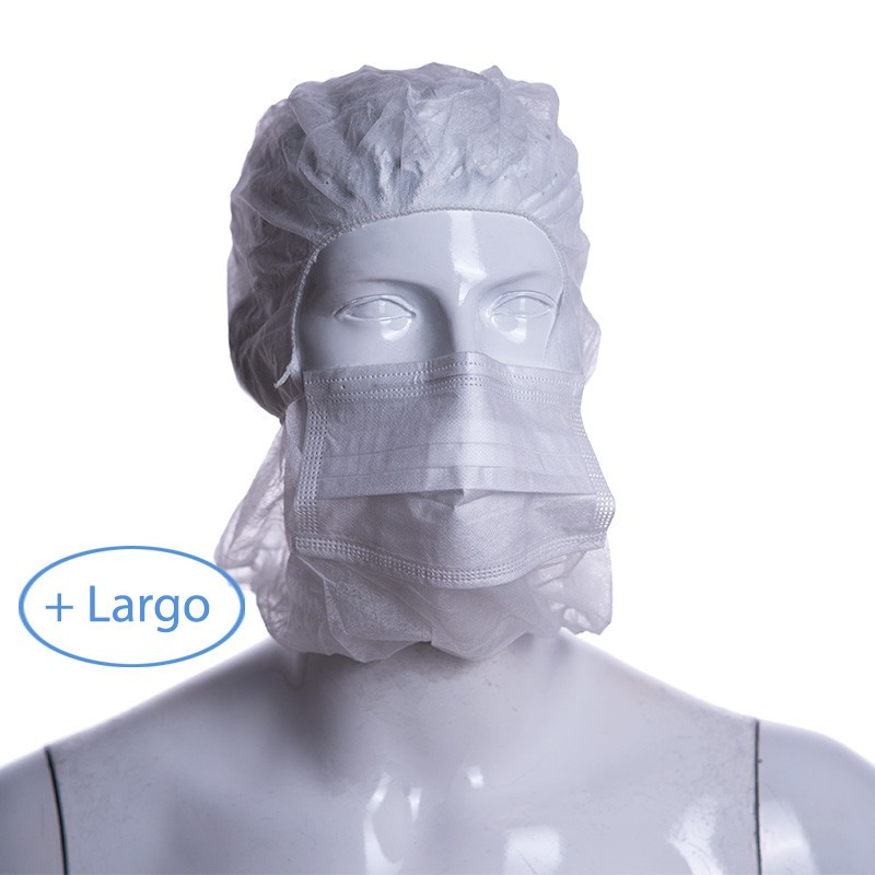 Burka Largo de Polipropileno Blanco 20g con Mascarilla (500 uds)