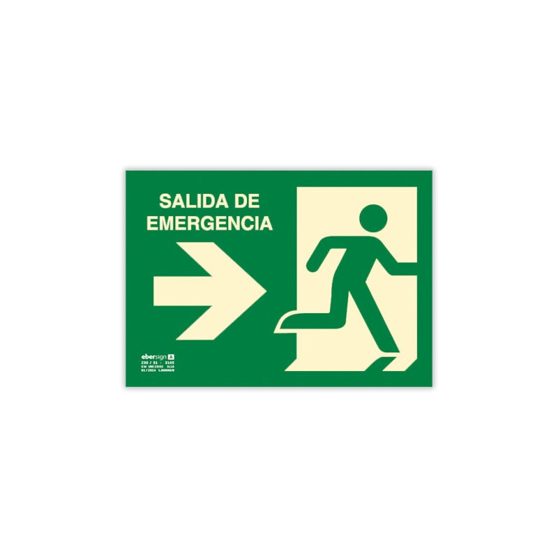 Señal Salida de Emergencia (Derecha)