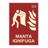 Señal "MANTA IGNÍFUGA"