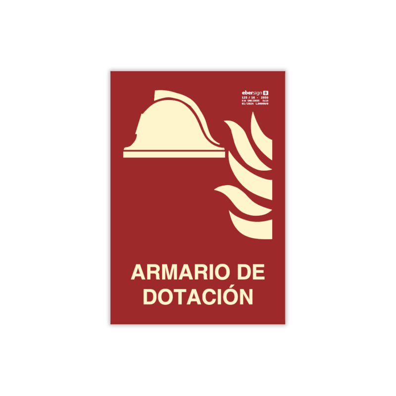 Señal "ARMARIO DE DOTACIÓN"