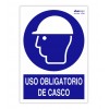 Señal "USO OBLIGATORIO DE CASCO"