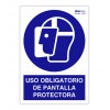 Señal "USO OBLIGATORIO DE PANTALLA PROTECTORA"