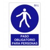 Señal "PASO OBLIGATORIO PARA PERSONAS"
