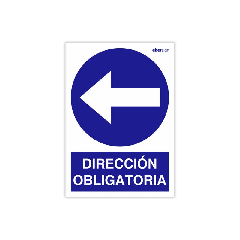 Señal Dirección Obligatoria (Izquierda)