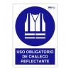 Señal "USO OBLIGATORIO DE CHALECO REFLECTANTE"