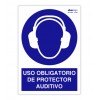 Señal "USO OBLIGATORIO DE PROTECTOR AUDITIVO"