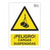 Señal "¡PELIGRO! CARGAS SUSPENDIDAS"