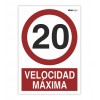 Señal "VELOCIDAD MÁXIMA 20"