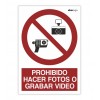 Señal "PROHIBIDO HACER FOTOS O GRABAR VÍDEO"